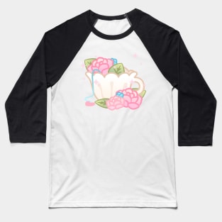 Floral vintage teacup Baseball T-Shirt